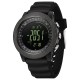 Тактические часы Sanda 6369 Silicone All Black с электронным циферблатом и водозащитой 5 ATM