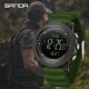 Мужские тактические часы Sanda 6369 Silicone Army Green с водонепроницаемостью 5 ATM