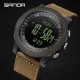 Спортивные мужские часы Sanda 6369 Nylon Brown с нейлоновым ремешком и подсветкой