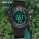 Мужские тактические часы Sanda 6369 Nylon All Black с электронным циферблатом и нейлоновым ремешком