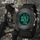 Мужские тактические часы Sanda 6369 Nylon All Black с электронным циферблатом и нейлоновым ремешком