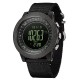 Мужские тактические часы Sanda 6369 Nylon All Black с электронным циферблатом и нейлоновым ремешком