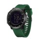 Тактические часы Sanda 6378 Black-Green с электронным циферблатом и защитой 5 ATM