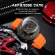 Тактические спортивные часы Sanda 6391 Silicone Black с электронным циферблатом и подсветкой