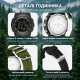 Тактические спортивные часы Sanda 6391 Silicone Black с электронным циферблатом и подсветкой