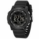 Тактические спортивные часы Sanda 6391 Silicone Black с электронным циферблатом и подсветкой