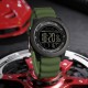 Тактические часы Sanda 6391 Silicone Green с водонепроницаемостью 5 ATM и подсветкой