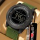 Мужские тактические часы Sanda 6391 Nylon Green с электронным циферблатом и водонепроницаемостью 5 ATM