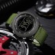 Мужские тактические часы Sanda 6391 Nylon Green с электронным циферблатом и водонепроницаемостью 5 ATM