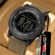 Мужские спортивные часы Sanda 6391 Nylon Brown с электронным циферблатом и защитой 5 ATM