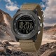 Мужские спортивные часы Sanda 6391 Nylon Brown с электронным циферблатом и защитой 5 ATM