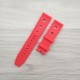 Ремешок Breitling 22/20 Red красный каучуковый для часов (1051-0289)