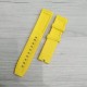 Каучуковый ремешок Breitling 22/20 Yellow (1051-0290) желтый для часов