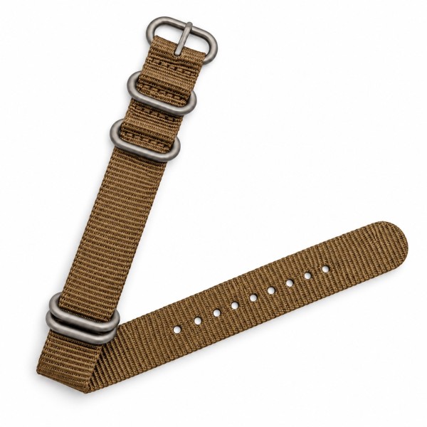Ремешок NATO Khaki 18 мм нейлоновый для мужских часов (SKU: 1051-0479)