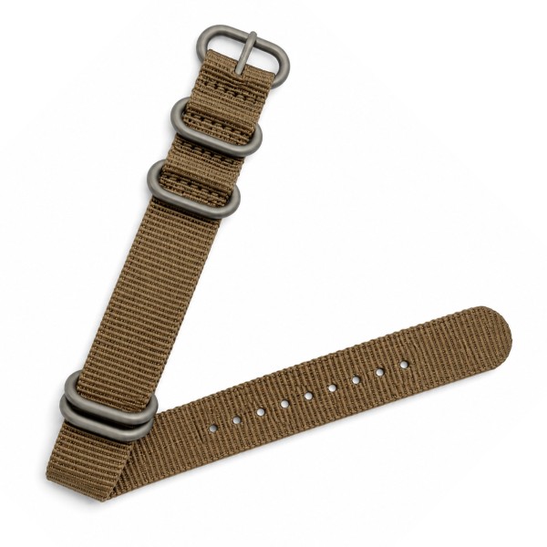 Ремешок NATO Khaki 22 мм нейлоновый для часов (1051-0482) цвета хаки