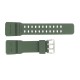 Ремешок для Skmei 1356/1358/1680AG Army Green каучуковый зеленый (1051-0500)