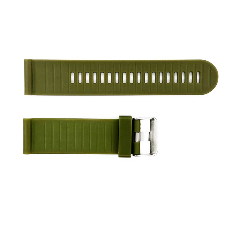 Ремешок Skmei 1518AG Army Green для часов Skmei 1518 каучуковый зеленый