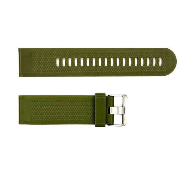 Ремешок Skmei 1518AG Army Green для часов Skmei 1518 каучуковый зеленый