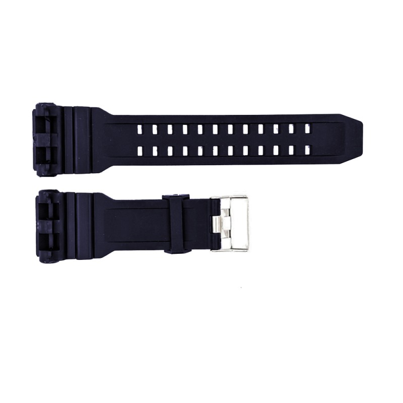 Ремешок для часов Skmei 1818BK Black черный каучуковый, длина 26.5 см (1051-0508)