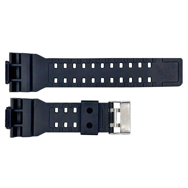 Ремінець для годинника Skmei 1832/1834BK Black чорний каучуковий унісекс 26.5 см