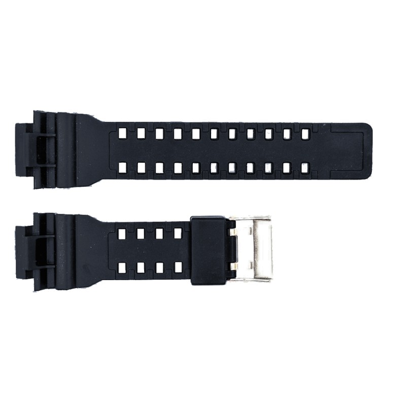 Ремінець для годинника Skmei 1688BK Black чорний каучуковий, довжина 27.5 см (SKU 1051-0515)