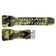 Ремешок для часов Skmei 1637CMGN Camo Green каучуковый камуфляжный длиной 26.5 см