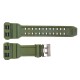 Ремешок для часов Skmei 1520AG Army Green, каучуковый браслет 26.5 см для Skmei 1520