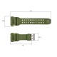 Ремешок для часов Skmei 1520AG Army Green, каучуковый браслет 26.5 см для Skmei 1520