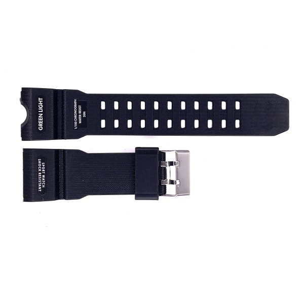 Ремешок для часов Skmei 1155/1155B Black (1051-0526) черный каучуковый, длина 26 см