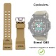 Ремешок для часов Skmei 1283/1277/1384KH Khaki каучуковый, длина 25.5 см (1051-0529)