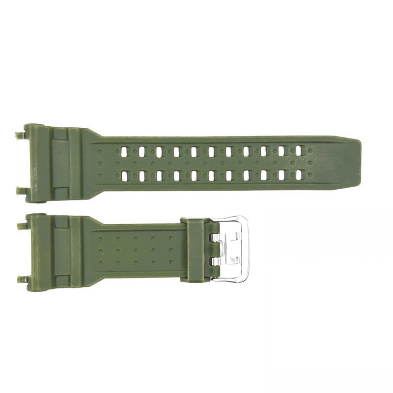 Ремешок для часов Skmei 1343AG Army Green зеленый каучуковый 26 см