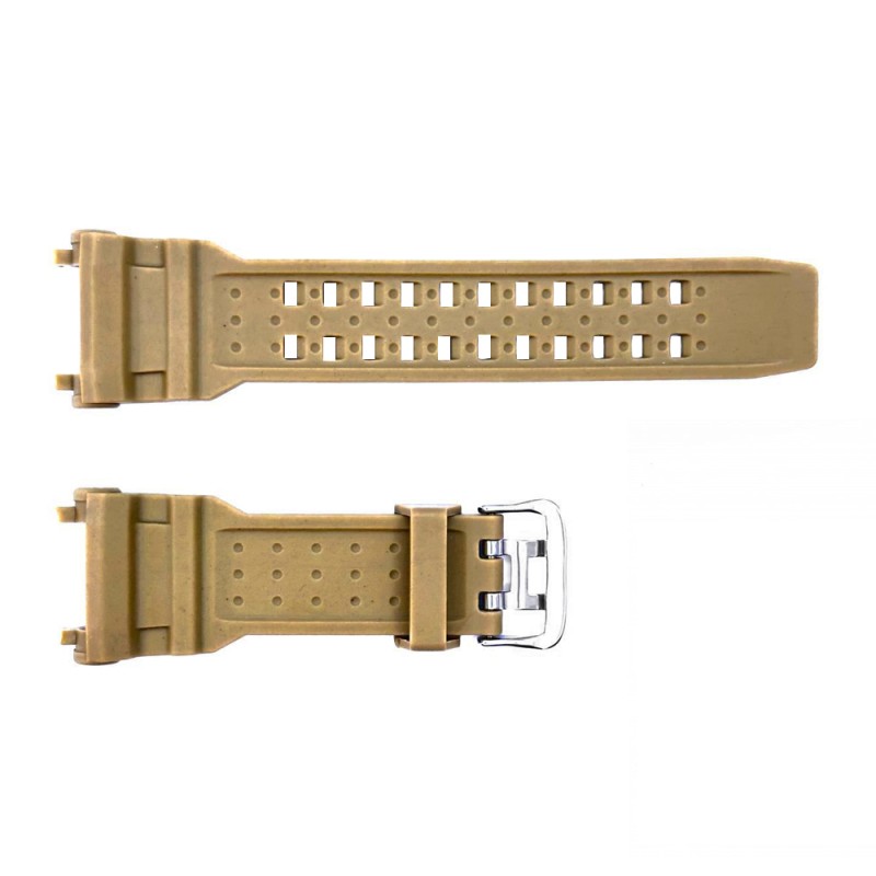 Ремешок для часов Skmei 1343KH Khaki каучуковый, длина 26 см (1051-0532)