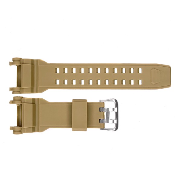 Ремешок для часов Skmei 1343KH Khaki каучуковый, длина 26 см (1051-0532)