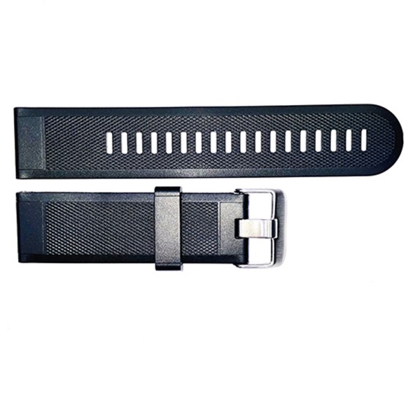 Ремінець для годинника Skmei 1508BK Black 22 мм каучуковий чорний (SKU: 1051-0547)