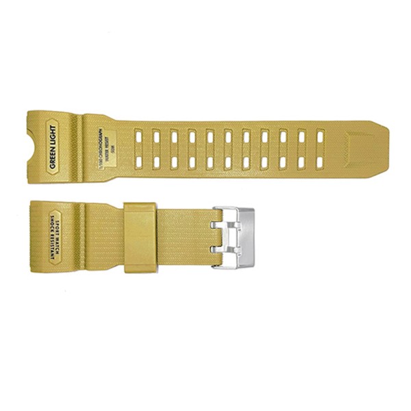 Ремешок для часов Skmei 1155/1155BKH Khaki каучуковый, цвет хаки, длина 26 см
