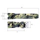 Ремешок для часов Skmei 1155/1155BCMGR Camo Green каучуковый камуфляжный