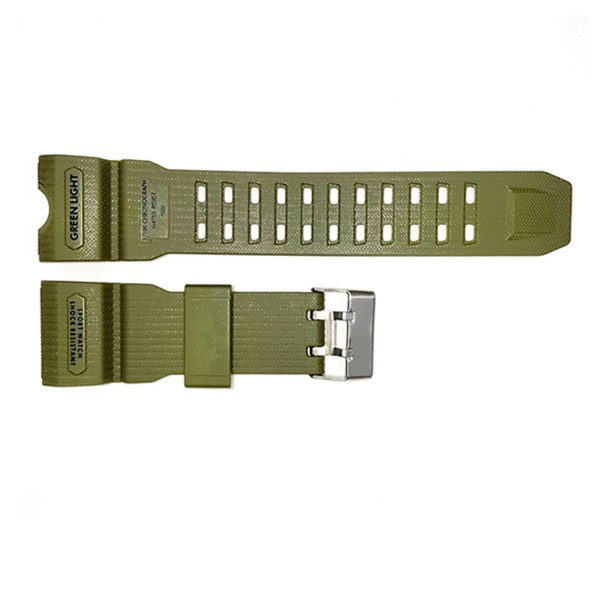 Ремінець для годинника Skmei 2396/1155/1155B Army Green, каучуковий, довжина 26 см (1051-0553)