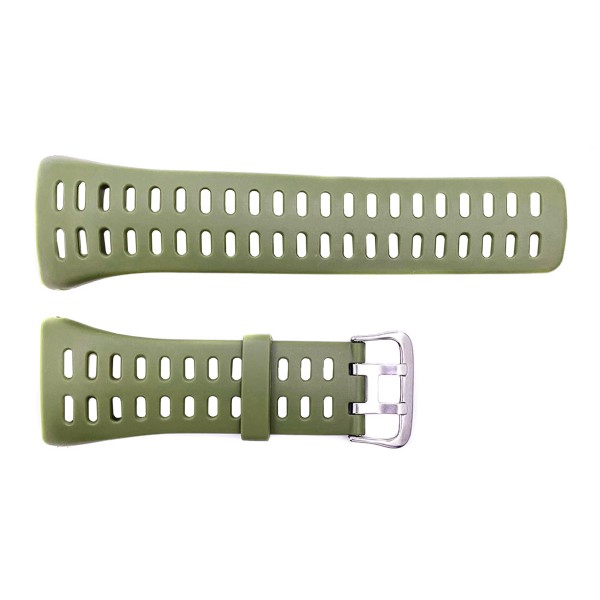 Ремешок для часов Skmei 1251/1250/1360/1167 Army Green зеленый каучуковый 25 см