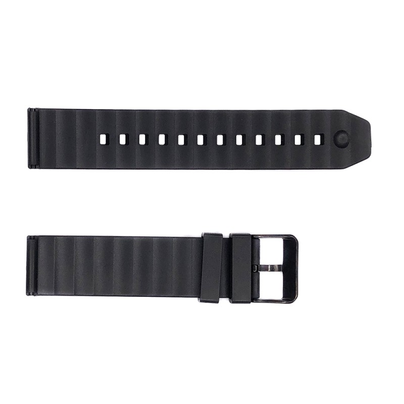 Ремінець для годинника Skmei 1502BK Black 22 мм каучуковий чорний для Skmei 1502