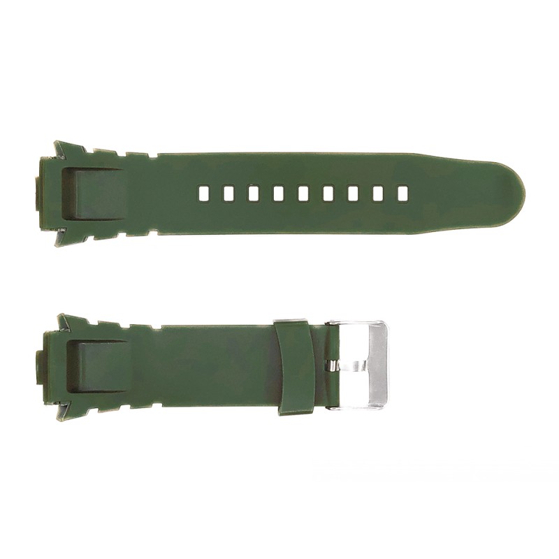 Ремінець для годинника Skmei 1068/1301/1231/1560/1820AG Army Green, каучуковий браслет зелений