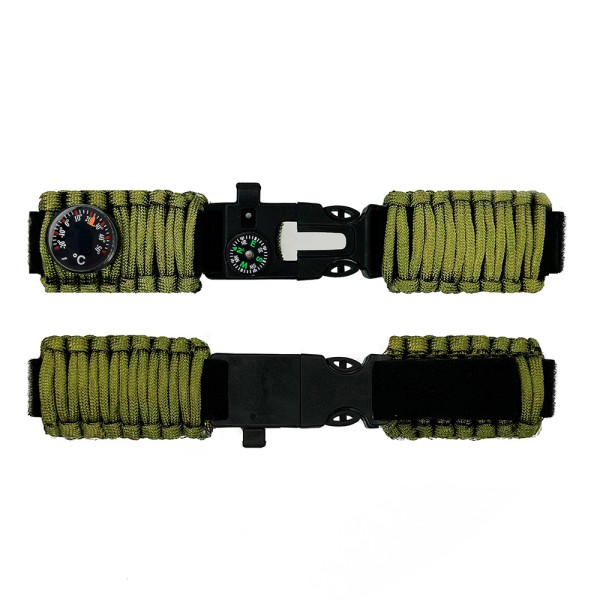 Ремешок Patriot Army Green паракордовый многофункциональный 25.5 см для часов