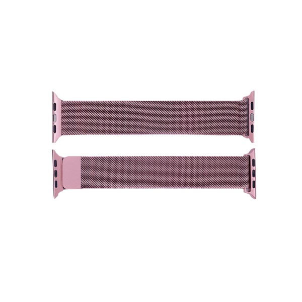 Миланский ремешок Bez-brenda для часов 42/44/49 mm Pink, нержавеющая сталь, розовый