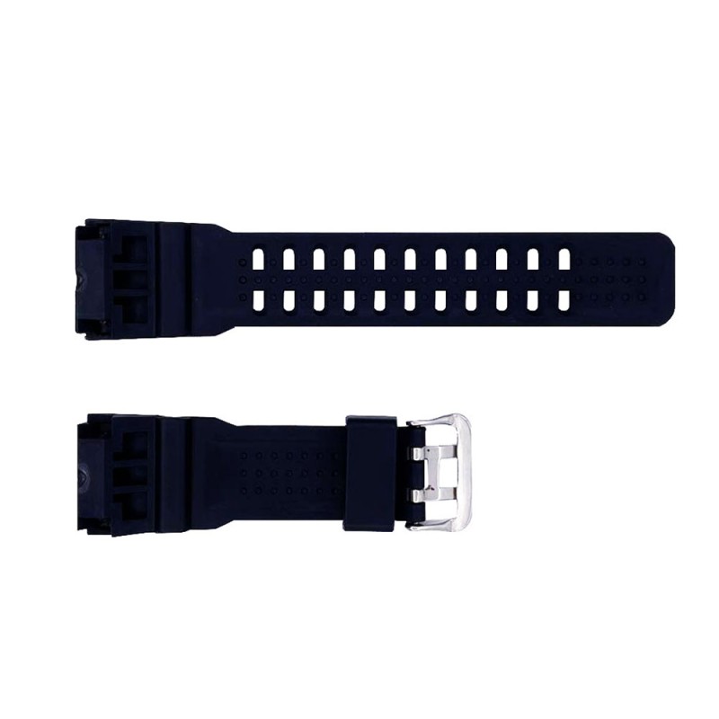 Ремінець для годинника Skmei 1356/1358/1680BKRD Black-Red каучуковий чорно-червоний 26 см