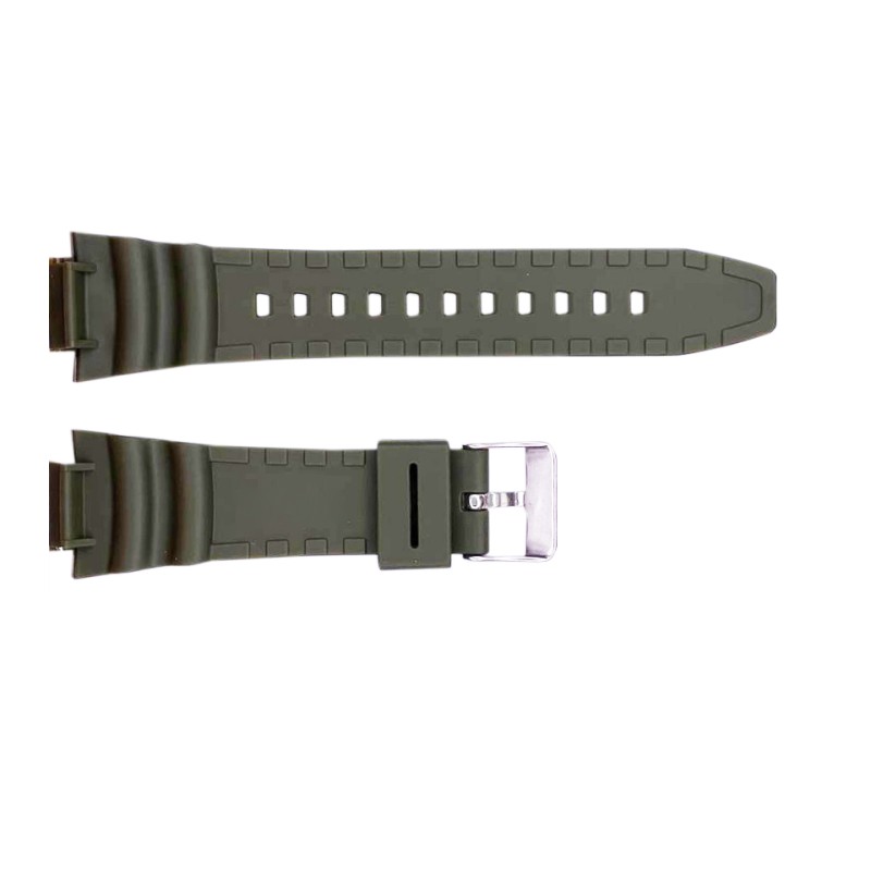 Ремешок для часов Skmei 1454AG Army Green зеленый каучуковый для Skmei 1454