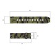Ремешок для часов Skmei 1895CMGN Camo Green 20 мм каучуковый камуфляжный
