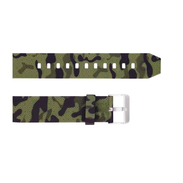 Ремешок для часов Skmei 1895CMGN Camo Green 20 мм каучуковый камуфляжный