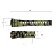Ремешок для часов Skmei 1628CMGN Camo Green камуфляжный каучуковый 24.5 см (1051-0659)