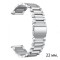 Браслет сталевий для Смарт годинників Silver 22 мм.