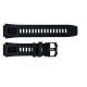 Ремінець Lemfo для смарт годинника АК45 Black, каучуковий браслет чорного кольору, 21.2 см