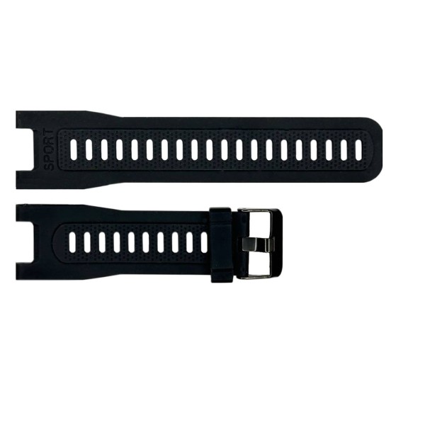 Ремешок Lemfo для смарт часов G18 Black силиконовый черный (SKU: 1051-0694)